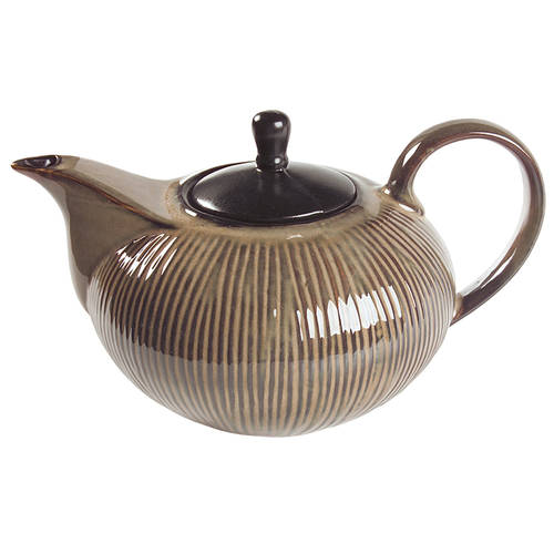 South Seas Brown Teapot & Lid