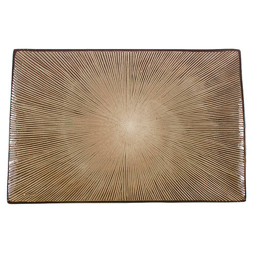 South Seas Brown 16" Rectangular Serving Platter