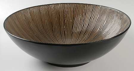 South Seas Brown 13" Round Serving Bowl