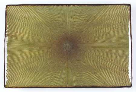 South Seas Green 16" Rectangular Serving Platter