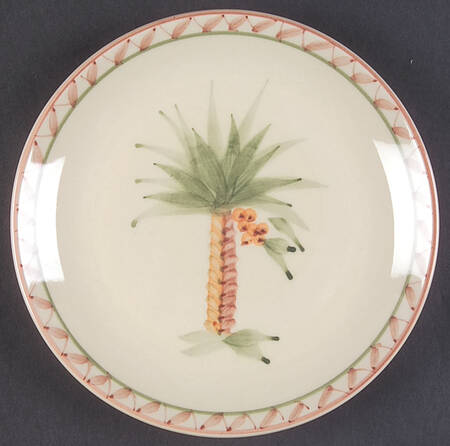 Oasis Palm Salad/Dessert Plate