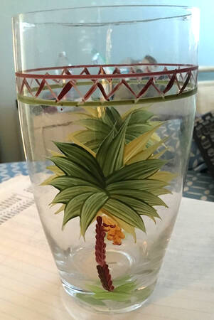 Oasis Palm Glassware Tall Tumbler