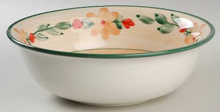 Floral Terrace 9" Round Vegetable Bowl