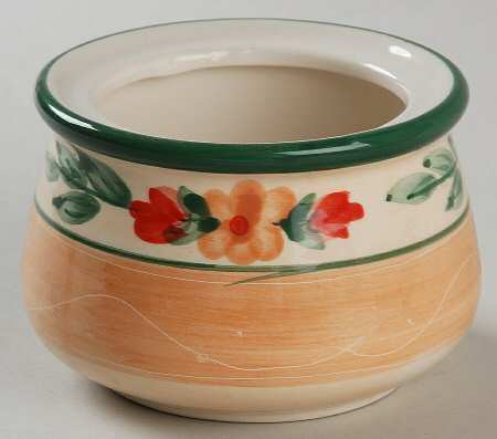 Floral Terrace Sugar Bowl No Lid