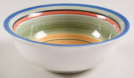 Salsa Stripe Fruit/Dessert (Sauce) Bowl