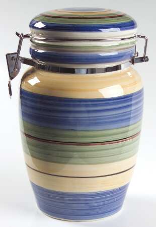 Salsa Stripe Large Canister & Lid