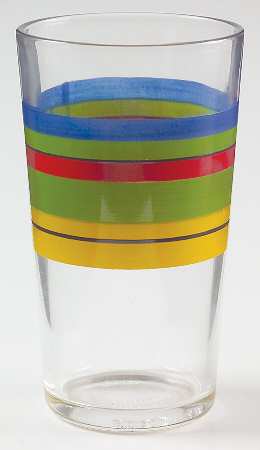 Salsa Stripe 12 Oz Glassware Tumbler