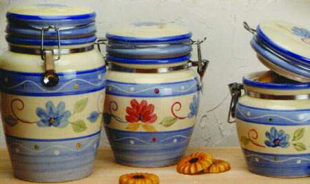 Garden Gate Large Canister & Lid