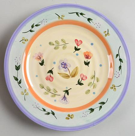 Bohemian Floral Salad/Dessert Plate