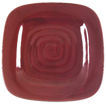 Sangria Shades Claret (Red) Square Salad/Dessert Plate