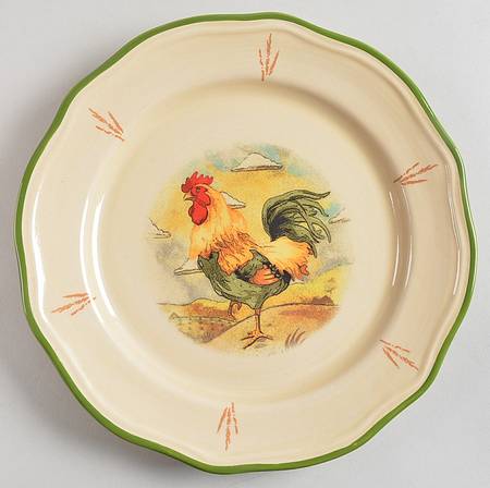 Royal Rooster Salad/Dessert Plate