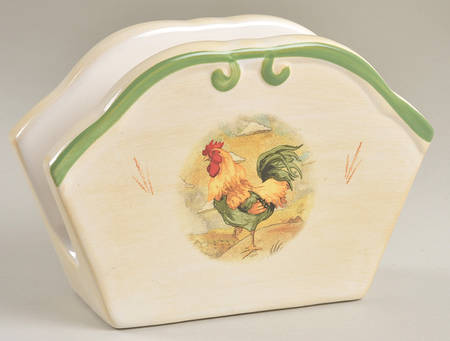 Royal Rooster Napkin Holder