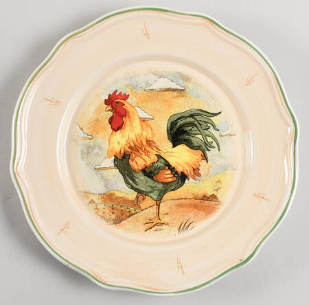 Royal Rooster Dinner Plate