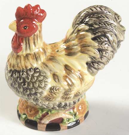 Royal Rooster Figural Salt Shaker