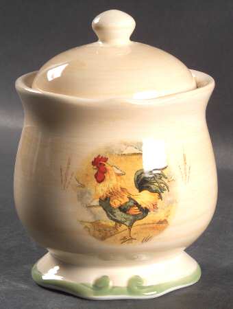 Royal Rooster Sugar Bowl & Lid