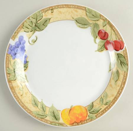 Fruit Grove (Cherries, Grapes) Dinner Plate