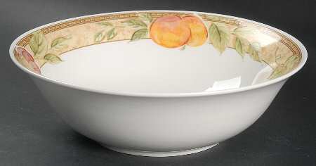Fruit Grove (Cherries, Grapes) 8" Round Vegetable Bowl