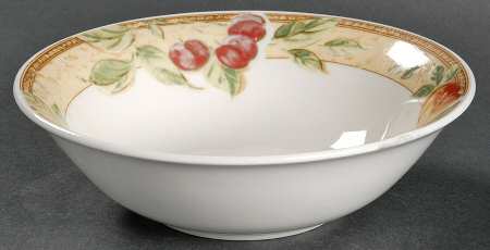 Fruit Grove (Cherries, Grapes) Coupe Cereal Bowl