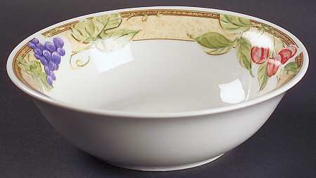 Fruit Grove (Cherries, Grapes) Soup/Cereal Bowl