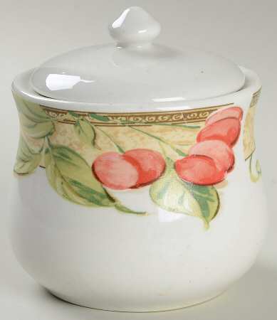 Fruit Grove (Cherries, Grapes) Sugar Bowl & Lid