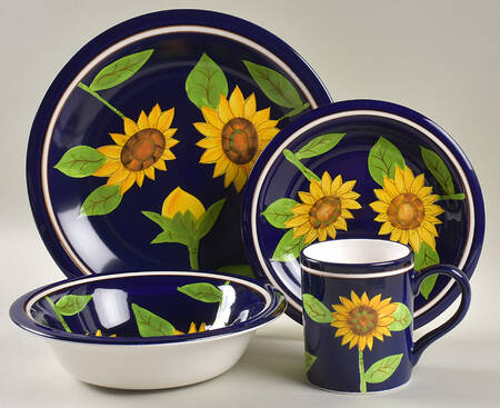 Sunflower Grace 4 Piece Place Setting