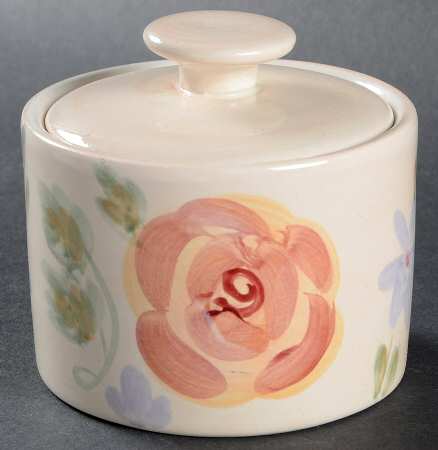 Angel Rose Sugar Bowl & Lid
