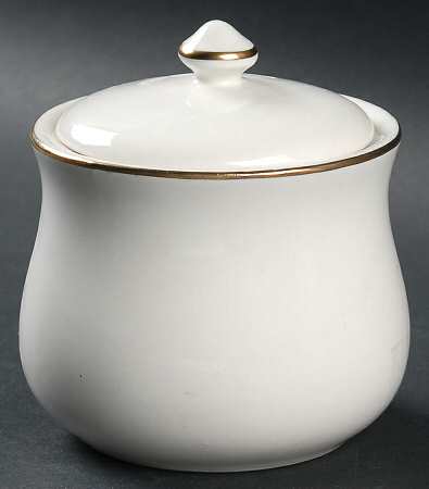 Chateau Gold Sugar Bowl & Lid
