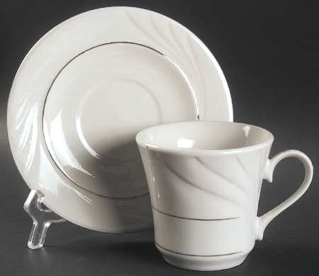 Golden Embrace Flat Cup & Saucer Set