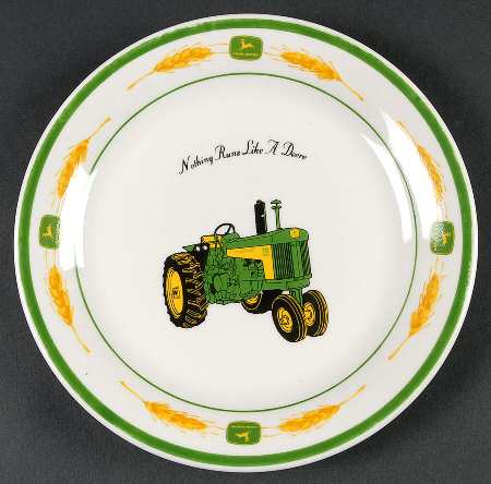 John Deere Amber Fields (Coupe) Salad/Dessert Plate