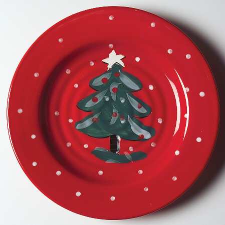 Christmas Frolic Salad/Dessert Plate
