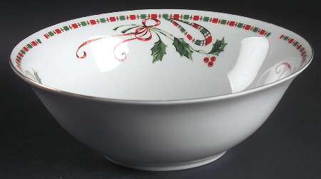 Festive Traditions 8" Round Vegetable Bowl