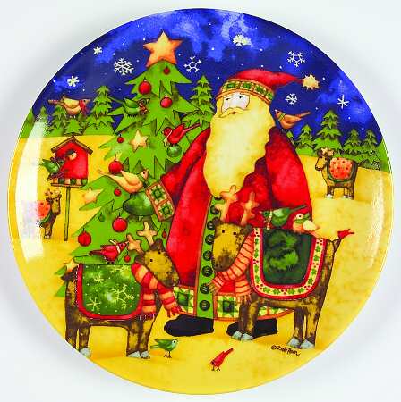 Twilight Santa Salad/Dessert Plate