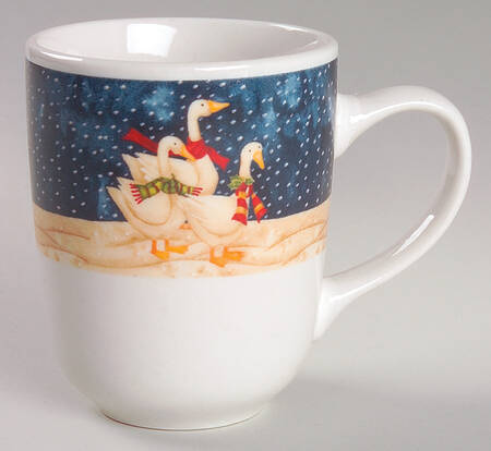 Snow Geese (Plaid Rim) Mug