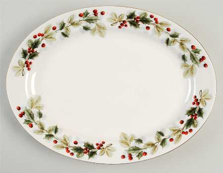 Holiday Classics 13" Oval Serving Platter