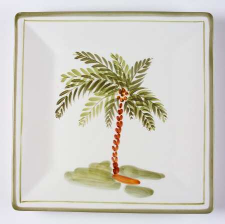 Palm Court Square Dinner Plate