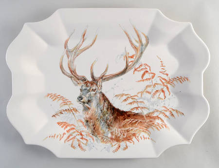 Sologne 19" Rectangular Serving Platter by Faiencerie De Gien