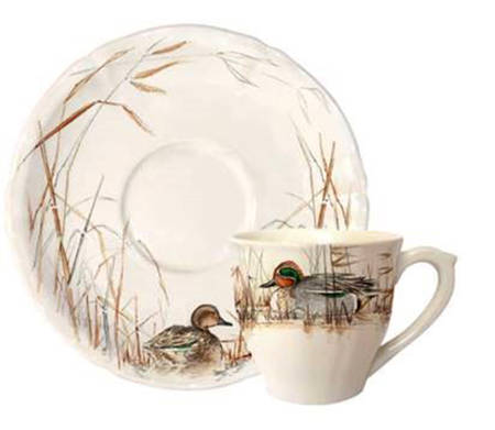 Sologne Espresso Cup and Saucer Set