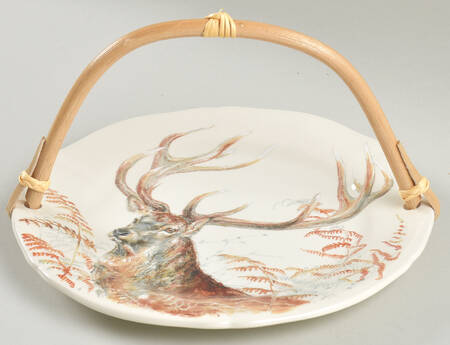 Sologne 5 3/8"-5 5/8" Bamboo Handled Serving Plate  HC