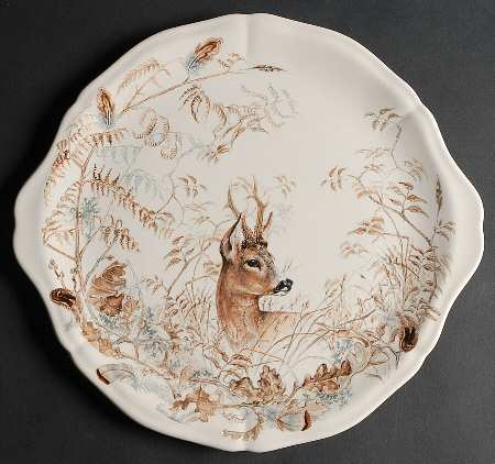 Sologne Handled Cake Plate