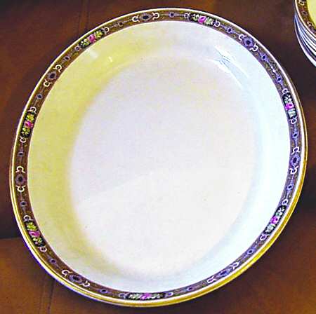3077 12" Oval Serving Platter