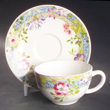 Millefleurs Flat Cup & Saucer Set