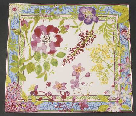 Millefleurs 11" Square Serving Platter