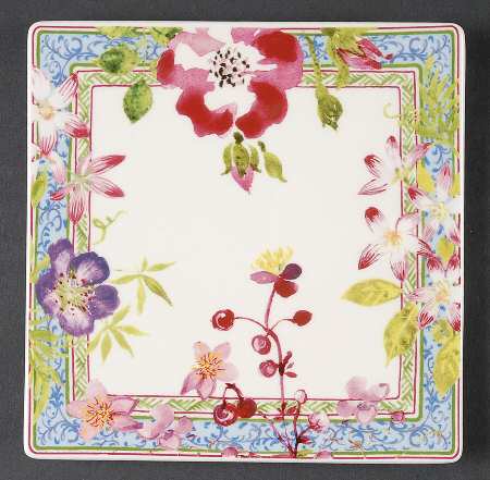 Millefleurs Small Square Plate