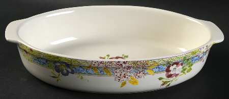 Millefleurs 9" Oval Baker