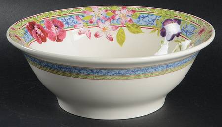 Millefleurs 8" Round Vegetable Bowl