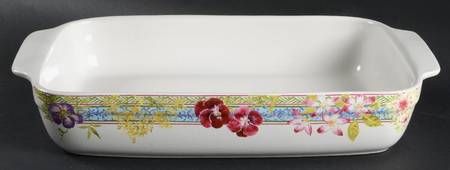 Millefleurs 14" Rectangular Baker