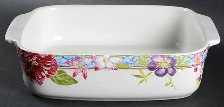 Millefleurs 10" Square Baker