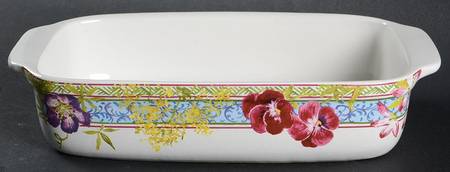 Millefleurs 10" Rectangular Baker