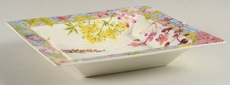 Millefleurs Candy Dish-Square 8"