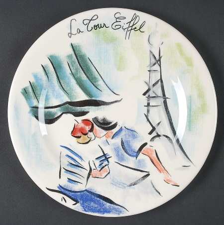 Joli Paris Salad/Dessert Plate